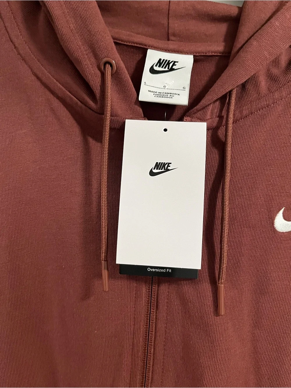 Nike Full Zip Hoodie-NWT-size Large